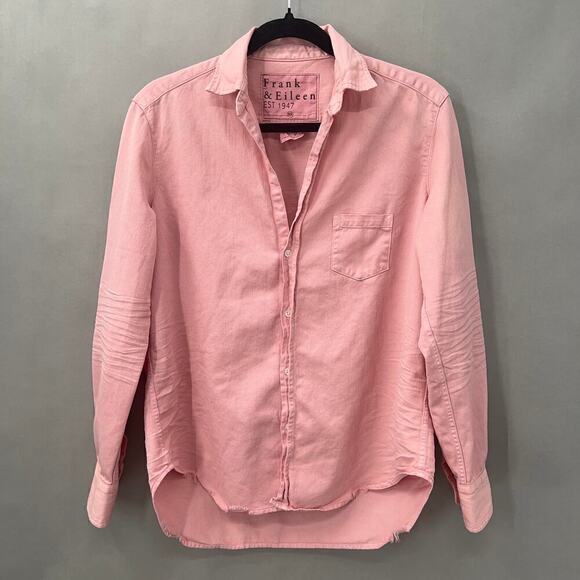 34. Frank & Eileen Eileen Shirt Womens XS Light Academia Minimalist Old Money - Picture 3 of 7